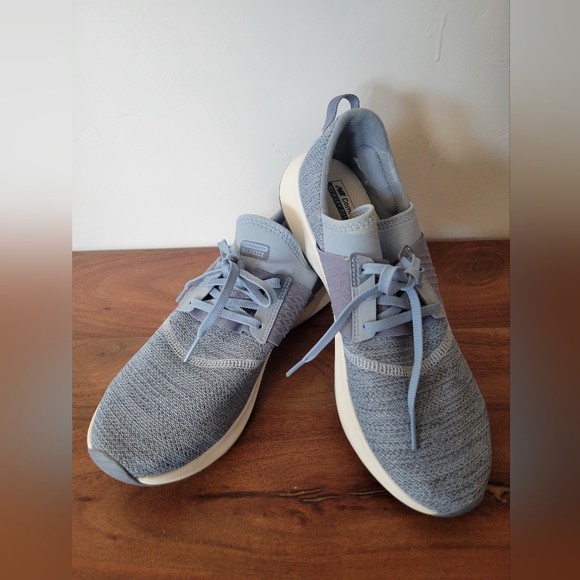 New Balance Blue and Cream Athletic Shoes - Picture 1 of 7